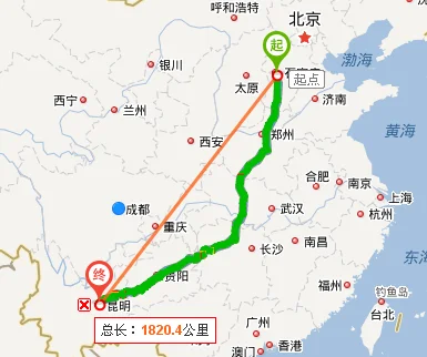 潍坊到昆明多少公里-潍坊到昆明多远