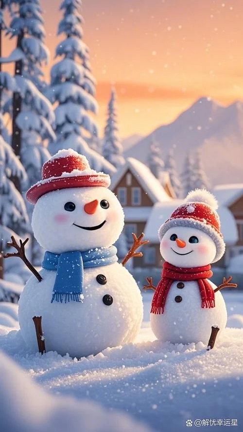 梦到下大雪堆雪人_1