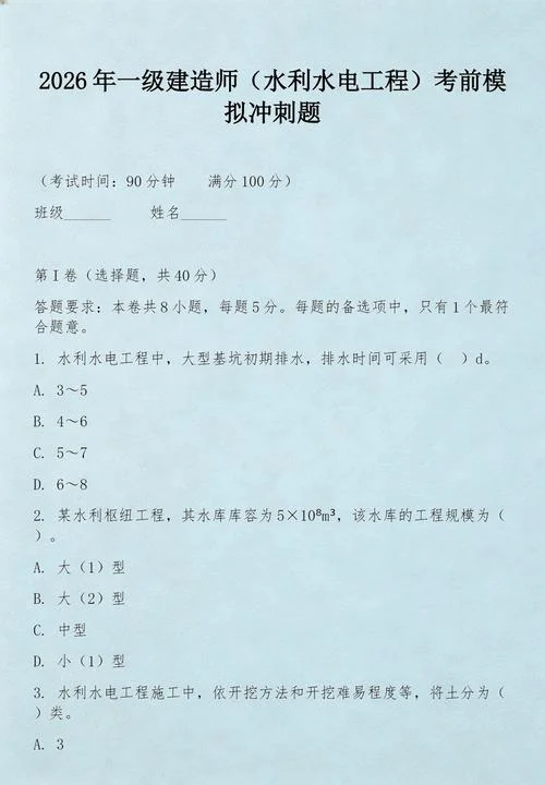 水利水电的一级建造师_2