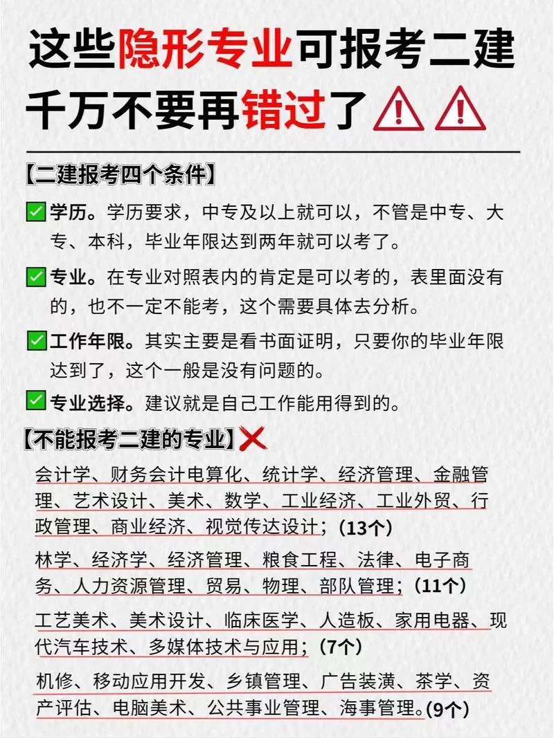 哪些专业可以报二建_1