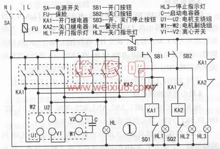 电动卷帘门电路原理图_2