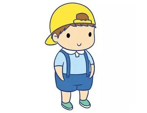 布娃娃简笔画男孩_2