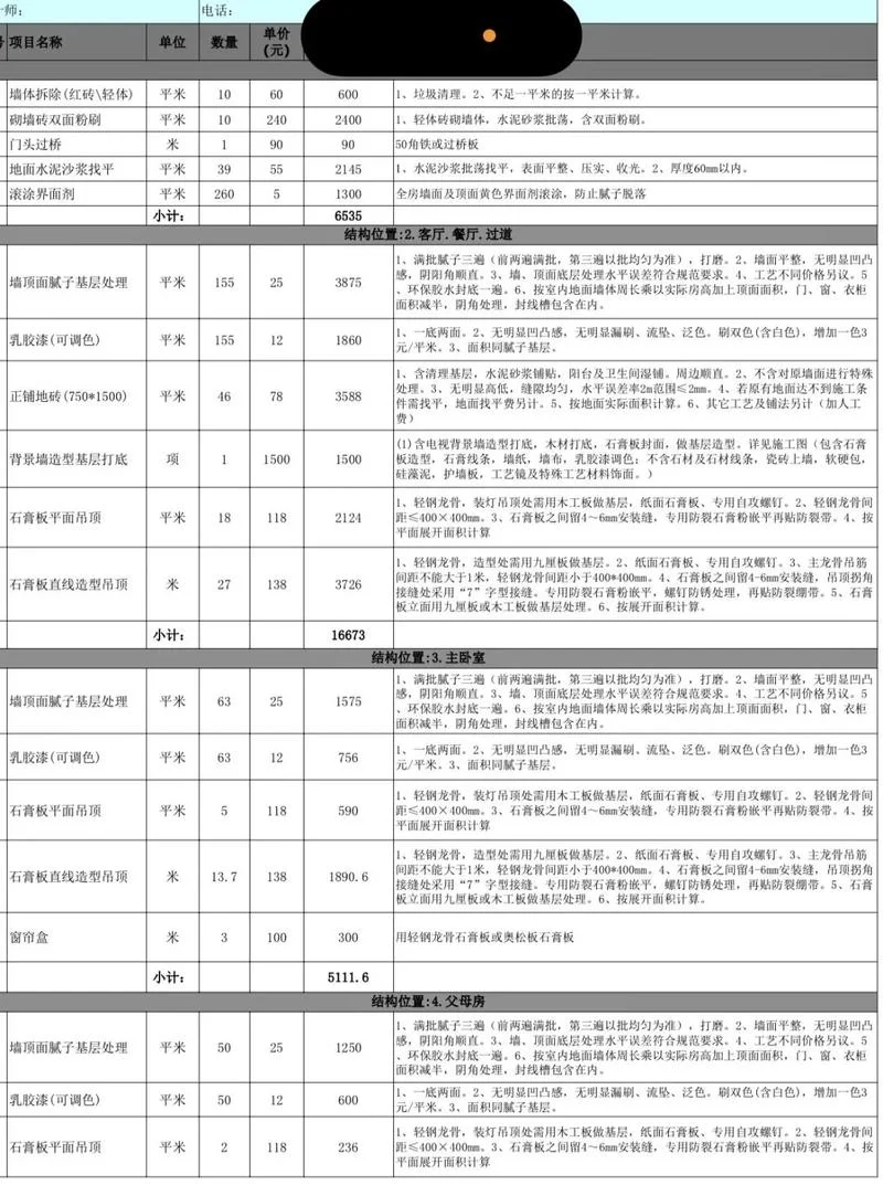 麻阳装修多少钱一平方-麻阳装修价格每平方米