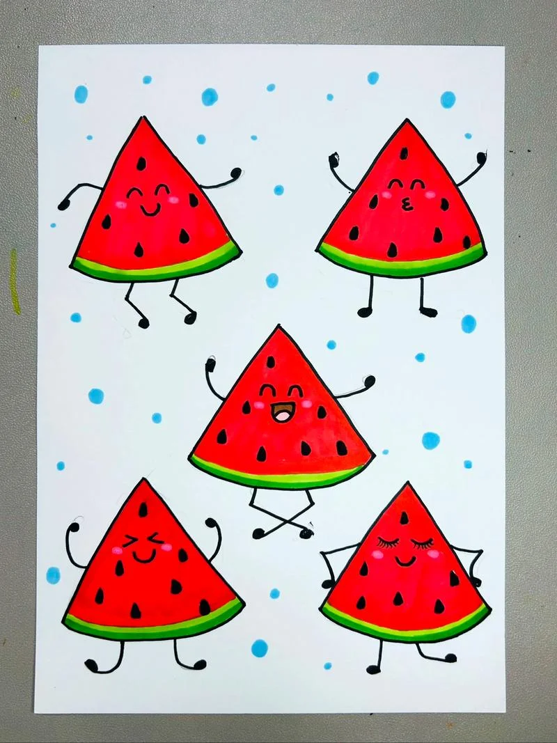 西瓜简笔画_2
