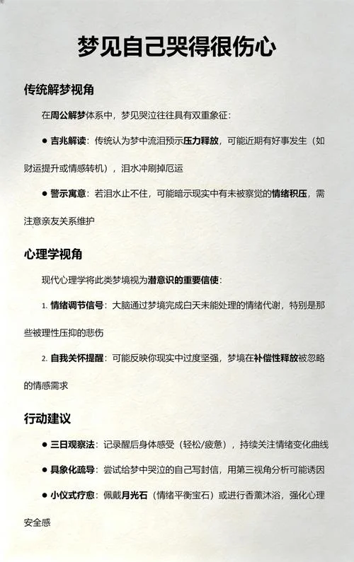 梦见自己伤心的哭了_1