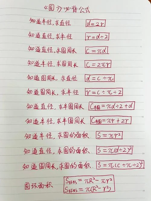 圆的定理公式大全_1