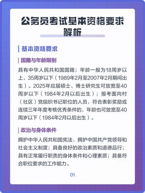 公务员考试条件及报考要求_1