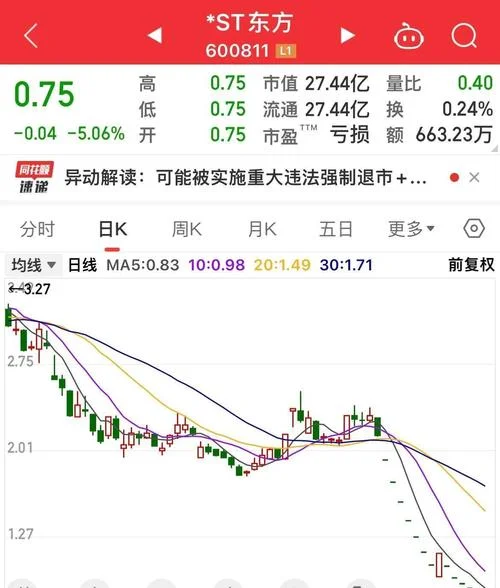 ST庞大历史股价_1