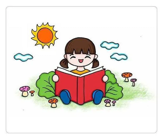 我爱读书简笔画_2