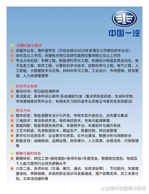 中国一汽招聘人才条件-中国一汽招聘人才条件