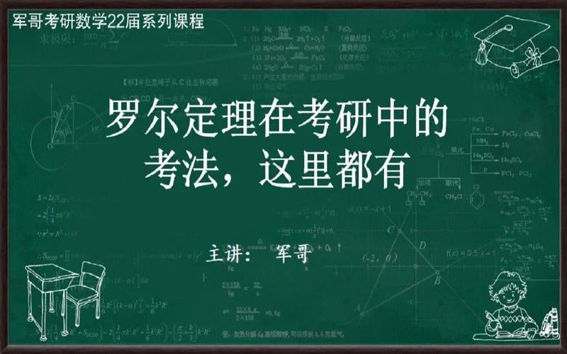 罗尔中值定理视频讲解-罗尔中值定理精讲