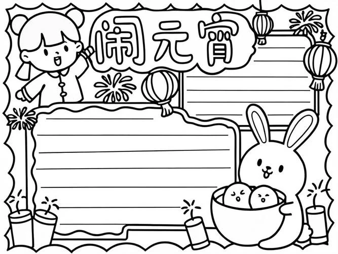 元宵节的手抄报怎么做简单又漂亮-元宵节手抄报简单漂亮做法