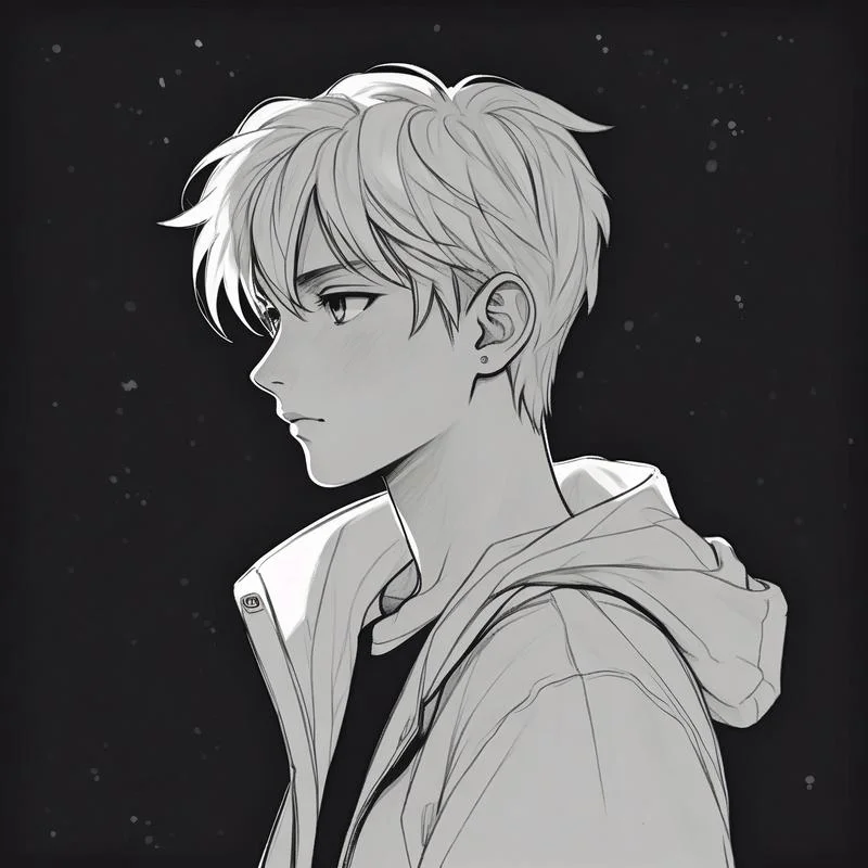 日系短发男生怎么画_1