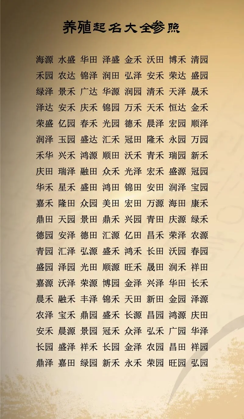 养鹿的养殖场起名-养鹿养殖场取名