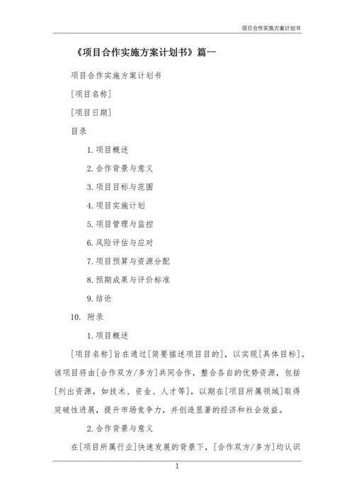 新项目计划书怎么写_2