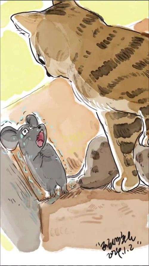 梦见猫抓耗子_1