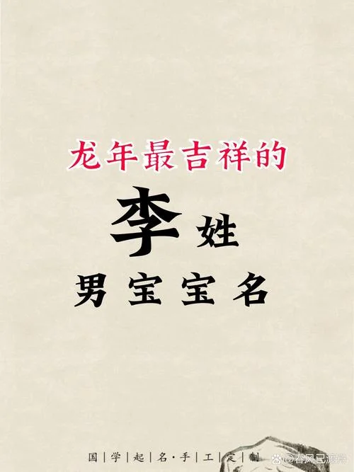 2018李姓男孩起名字大全-2018 李姓男孩名字