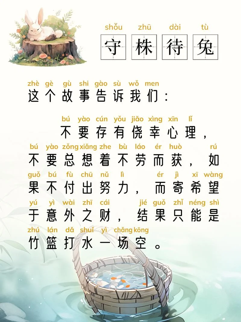 守株待兔告诉我们了一个什么道理-守株待兔道一理
守株待兔说道理