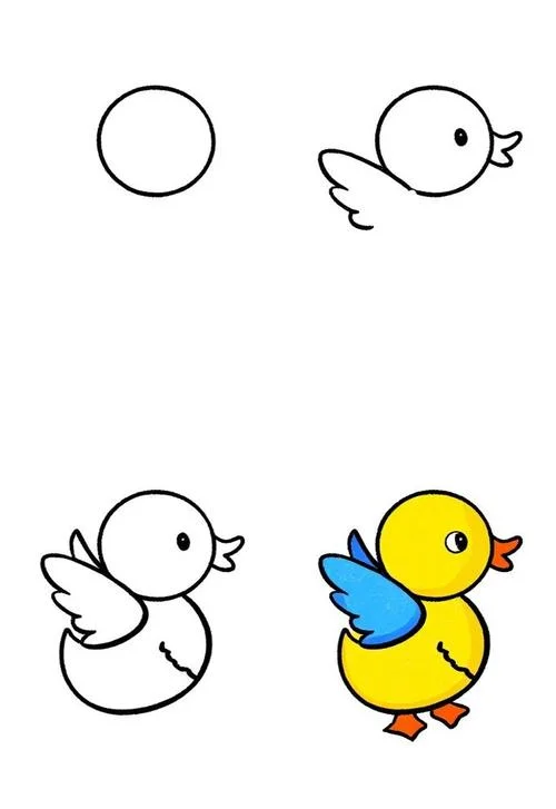 鸭怎么画简笔画_1