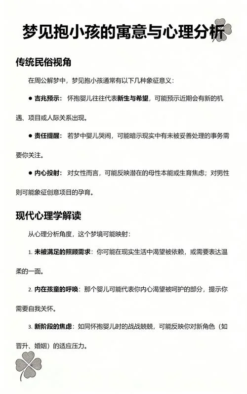 周公解梦梦见生小孩_2
