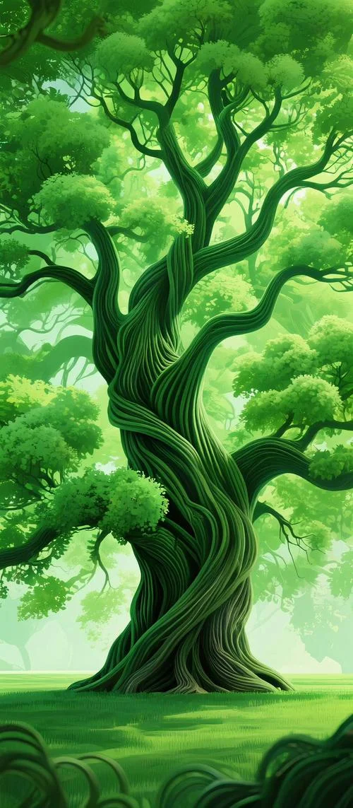 梦见大树绿叶茂盛_1