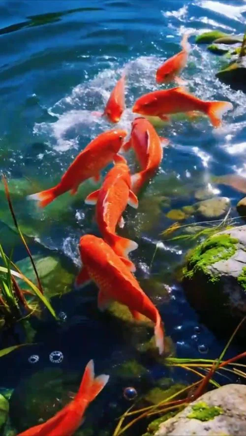 梦见很多红鲤鱼_2