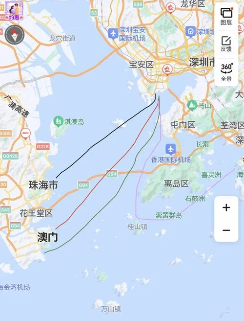 珠海到深圳要多少公里-珠海到深圳约 186 公里