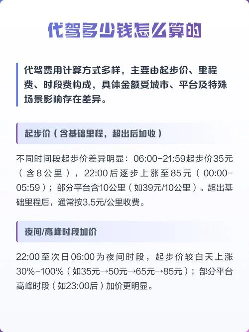 代驾一般多少钱一公里-代驾车程费用标准
