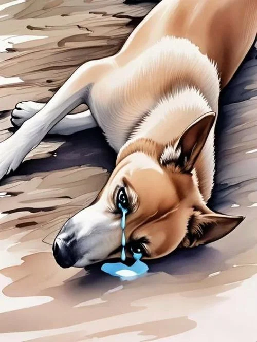 梦到早已死去的狗睡觉_1