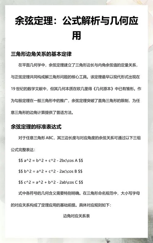 余弦定理适用于任何三角形吗_1