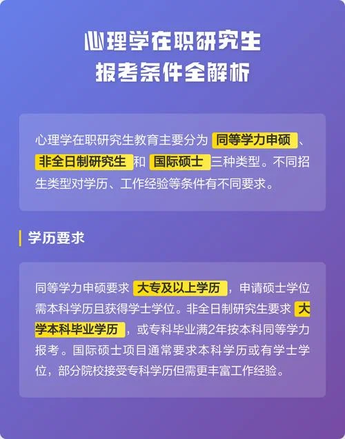 心理学硕士的报考条件_2