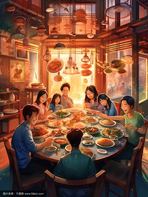 梦见一群人吃饭_1