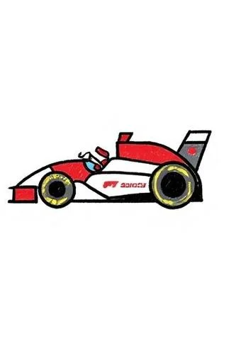 f1赛车怎么画慢速度版_2