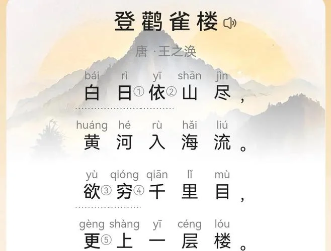 登鹳雀楼告诉我们的道理-登高望远悟人生