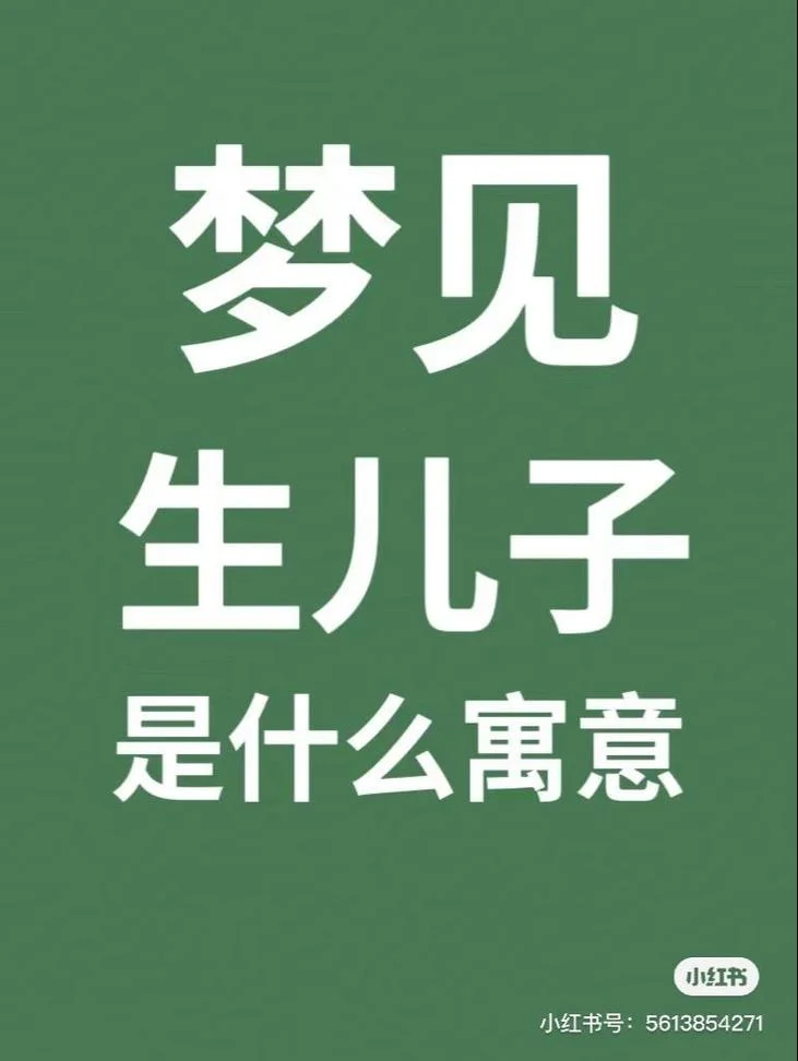 梦见自己生了几个儿子-梦生五个儿子