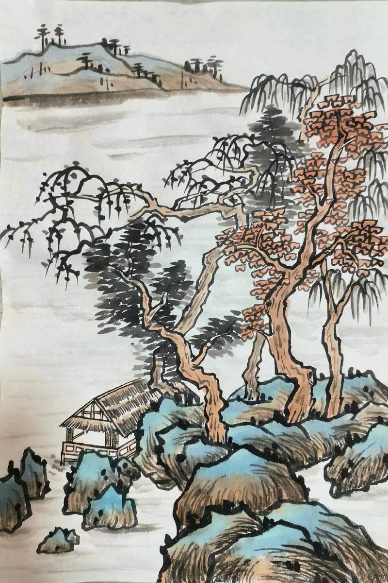 山水画该怎么画-山水画如何绘