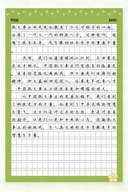 中国航天史感悟50字-航天梦，强国志