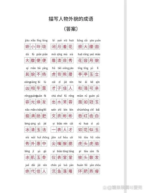 四字成语什么人-形容人的四字成语