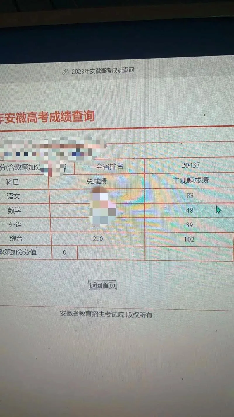 安徽省高考成绩-安徽高考成绩