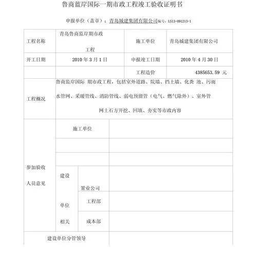 项目竣工验收清单_2