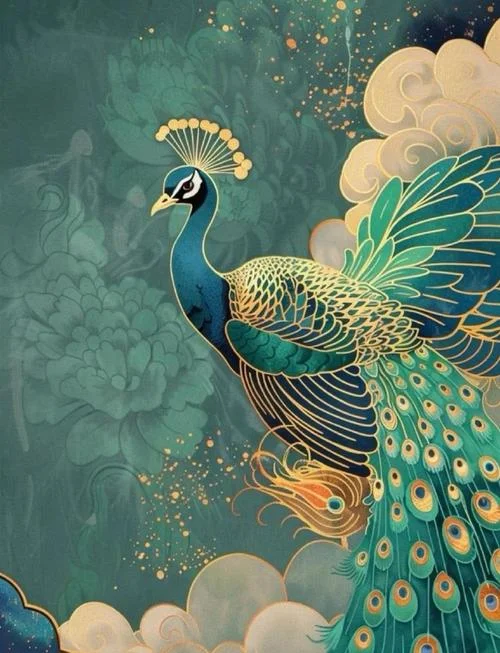 梦见孔雀开屏的寓意_1