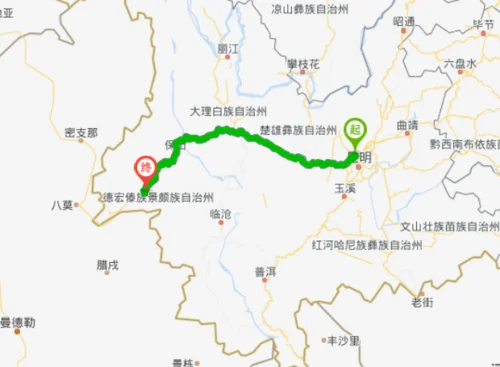 石家庄到昆明有多少公里-石家庄到昆明里程约 1100 公里