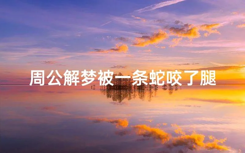 梦见脚被蛇咬-梦被蛇咬脚