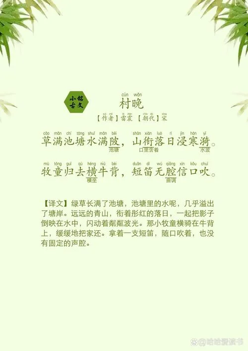 村晚的作者是谁代诗人_2