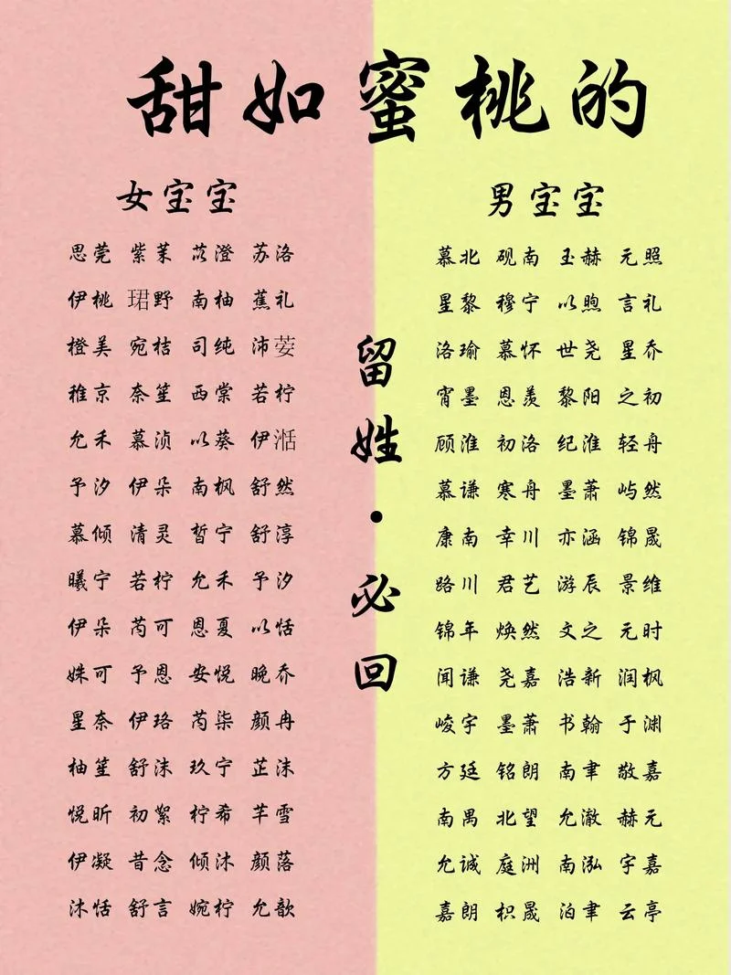 宝宝起名字2021-宝宝起名 2021
