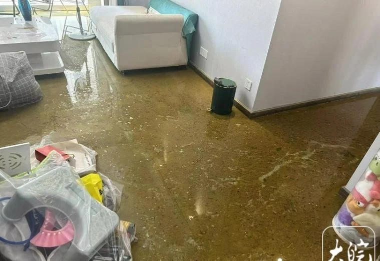 梦见家里地面冒水_2