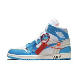 耐克nikeoffwhitexairjordan1uncow联名aj1北卡蓝图片大全邮乐官方网站