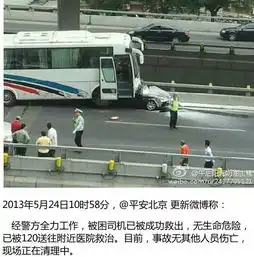 北京发生惨烈交通事故大客车压扁小轿车