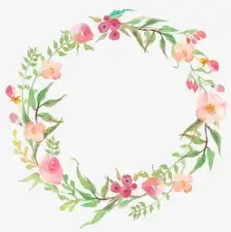 水彩圆形花环18素材图片免费下载高清装饰图案png千库网图片编号3714045