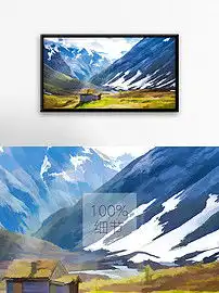 雪山装饰画图片素材psd模板下载77.08mb动漫人物大全人物形象